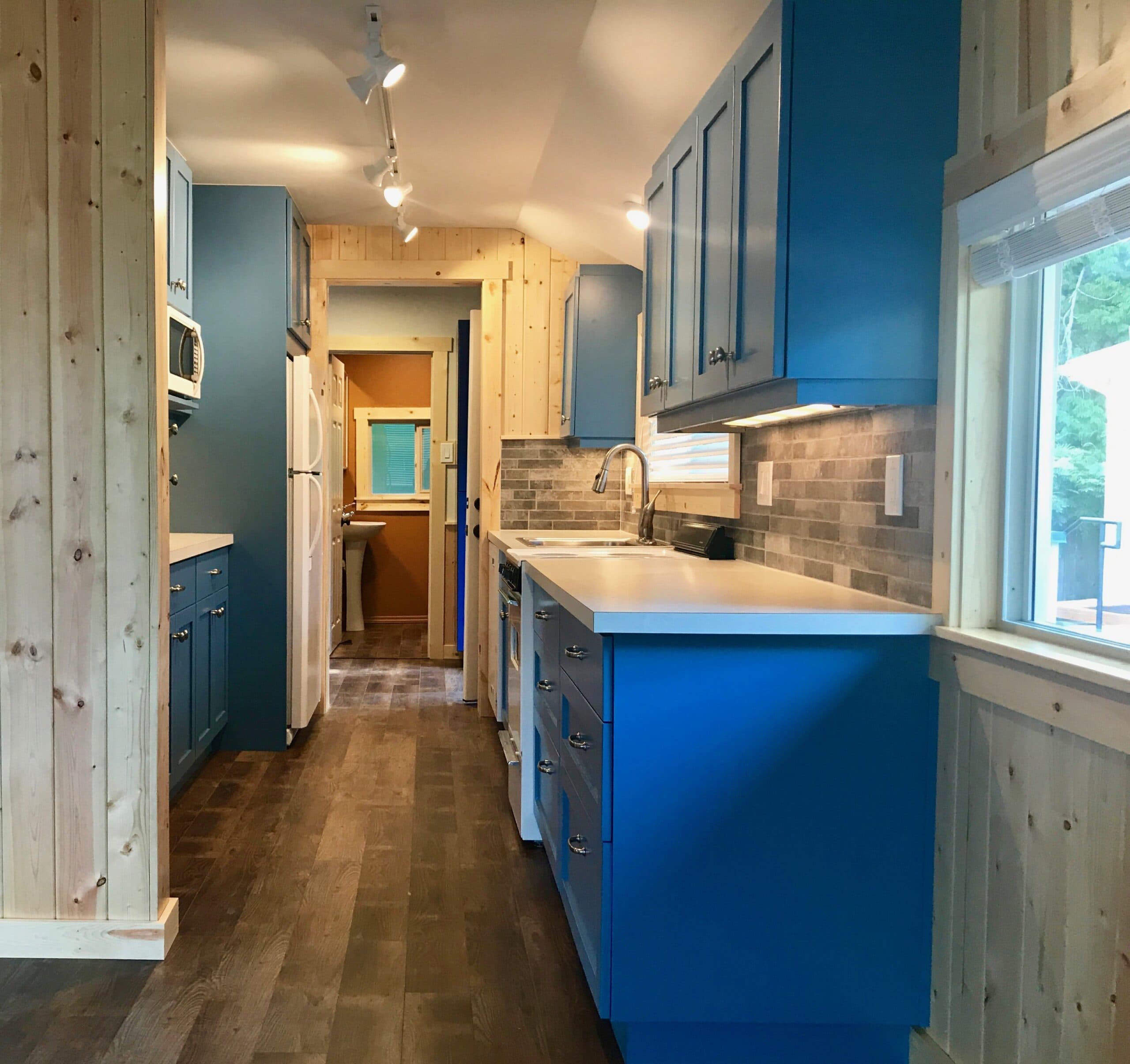 blue kitchen cabinetry