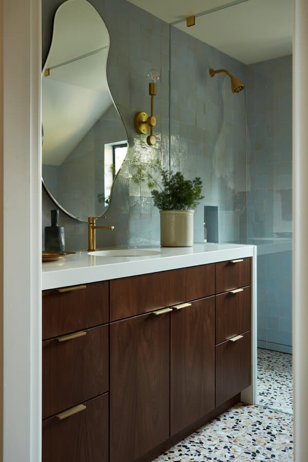 custom walnut cabinetry